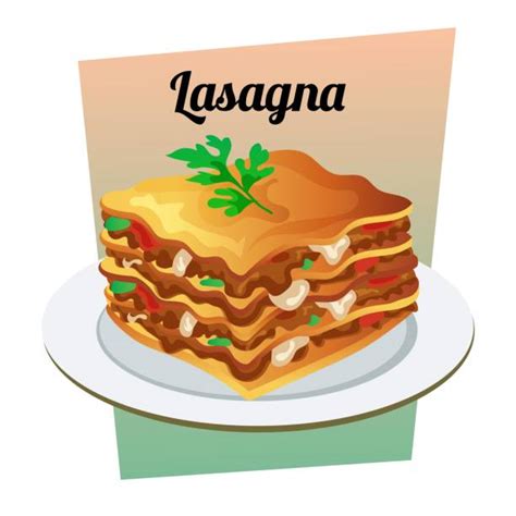 Best Vegetable Lasagna Illustrations, Royalty-Free Vector Graphics ...