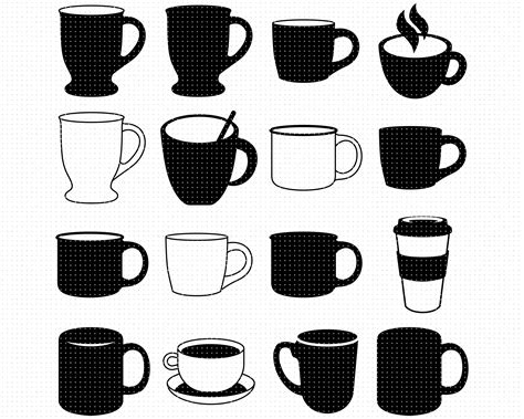 Mugs SVG, Coffee Mug PNG, Tea Cup DXF, Clipart, EPS, Vector By CrafterOks TheHungryJPEG | lupon ...