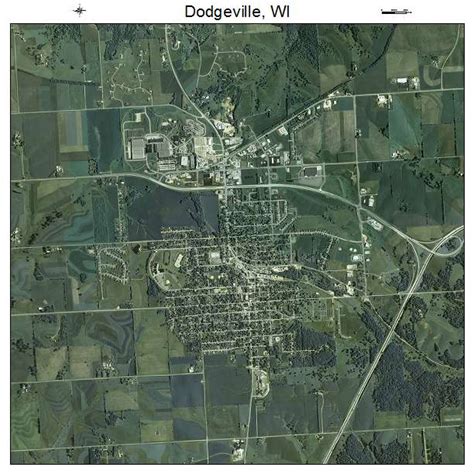 Aerial Photography Map of Dodgeville, WI Wisconsin