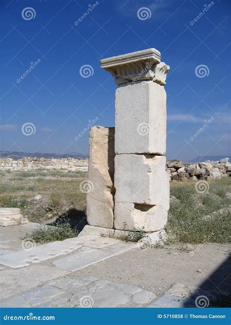 Ancient Ruins of Laodicea stock photo. Image of conflict - 5710858