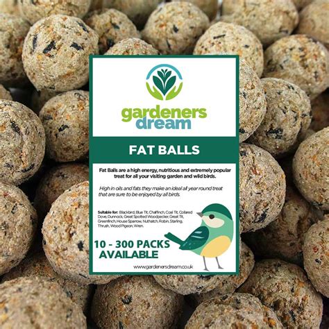 Buy GardenersDream Suet Fat Balls | Premium Garden Wild Bird Food | Enhanced Year-Round Formula ...