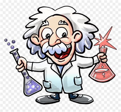 Scientist Albert Einstein Cartoon, HD Png Download - vhv