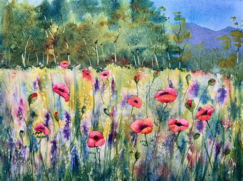 Painting A Field Of Wildflowers In Watercolor | Eva Nichols | Skillshare