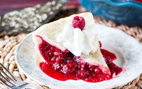 Raspberry Pie {Baked Red Raspberry Pie Recipe with Fresh or Frozen Berries}