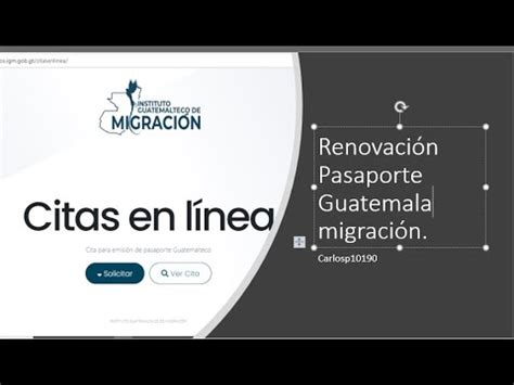 Renovación de pasaporte GUATEMALA. - YouTube