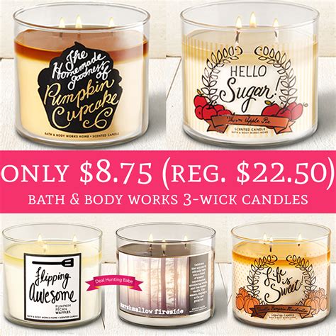 HOT!! Only $8.75 (Regular $22.50) Bath & Body Works 3-Wick Candles - Deal Hunting Babe