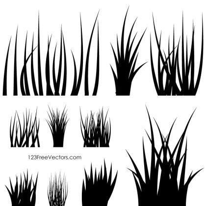 Grass Silhouette Vector