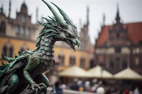 Premium Photo | Wawel dragon in krakow