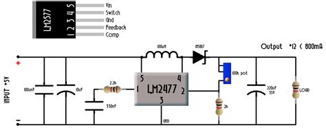 DC to DC boost converter circuit homemade