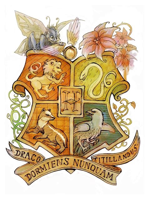 Les quatres maisons | Harry potter tattoos, Hogwarts crest, Harry ...