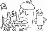 Storybots Coloring Bots Story Para Bookmarks Pages Activity Sheets  sketch template