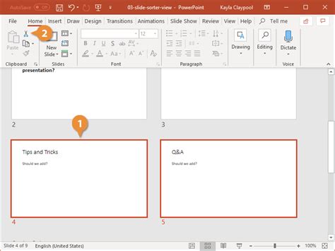 Slide Sorter View in PowerPoint | CustomGuide