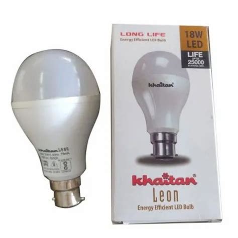 18 W 18W Khaitan LED Bulb, Base Type: B22 at Rs 210 in Timarani | ID: 21137141255