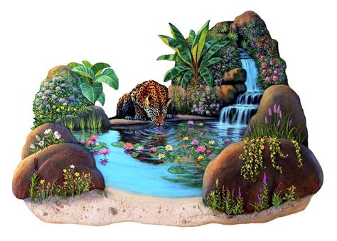 The Watering Hole Painting by Wil Cormier