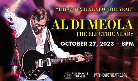 Al Di Meola tickets in Patchogue at Patchogue Theatre on Fri, 27 Oct 2023 - 20:00