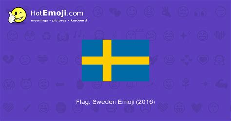 🇸🇪 Flag: Sweden Emoji Meaning with Pictures: from A to Z