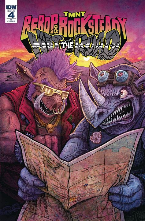 $3.29 TMNT Bebop & Rocksteady Hit The Road #4 1:10 RI Variant (IDW, 2018) NM Sold By: Imagine ...