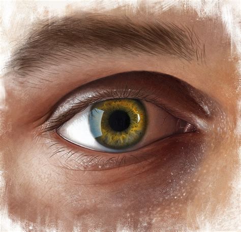 Realistic Eye Painting - Digital Painting (1000 x 1000 pixels) : r/Art