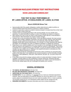 Exercise Nuclear Stress Test Information