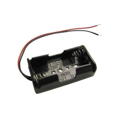 150-320W | AA Battery Holder - 2 Cells, Wire Leads