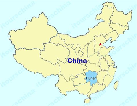 Hunan Map, Map of China, Hunan Province Maps