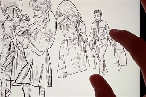 Gaza artist makes ‘zoom drawing’ for Nakba 75 – Middle East Monitor