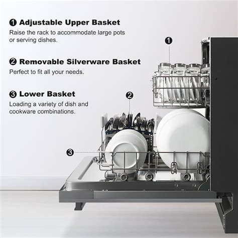 Galanz 24-in Front Control Built-In Dishwasher (Stainless Steel) ENERGY ...