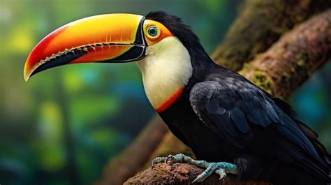 Premium AI Image | A beautiful exotic toucan bird with a large keeled ...