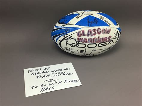 Lot 205 - A SIGNED RUGBY BALL