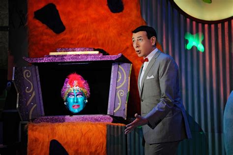 John Paragon as 'Jambi' & Paul Reubens as 'Pee-wee Herman' in Pee-wee's Playhouse (1986-90, CBS ...