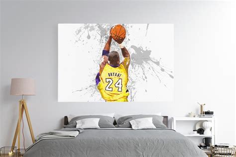 Kobe Bryant Canvas Wall Art Kobe Bryant Los Angeles Lakers | Etsy