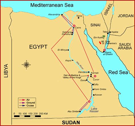 Valley Of Kings Ancient Egypt Map