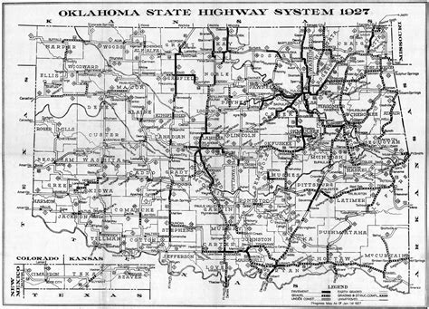 Oklahoma State Highway Map - Oklahoma USA • mappery