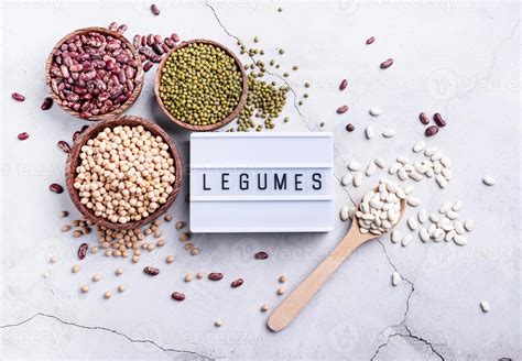 legumes with lightbox with the text Legumes top view flat lay 3476020 Stock Photo at Vecteezy