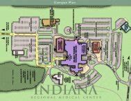 View a map - Indiana Regional Medical Center