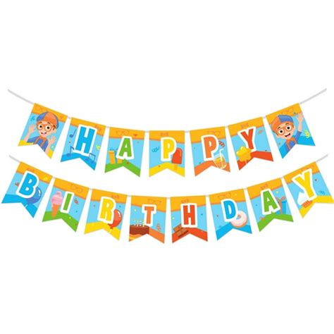 Blippi Birthday Banner - Blippi Party Supplies - Walmart.com