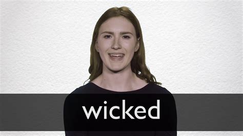 How to pronounce WICKED in British English - YouTube