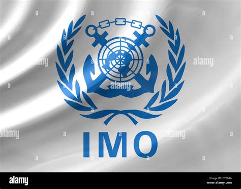 IMO - International Maritime Organization logo symbol flag Stock Photo ...