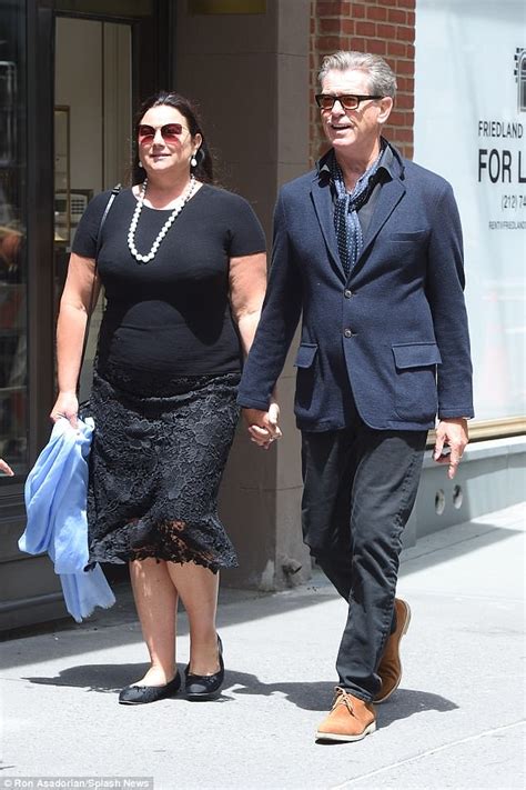 Pierce Brosnan and wife Keely Shaye Smith look smitten in New York | Daily Mail Online