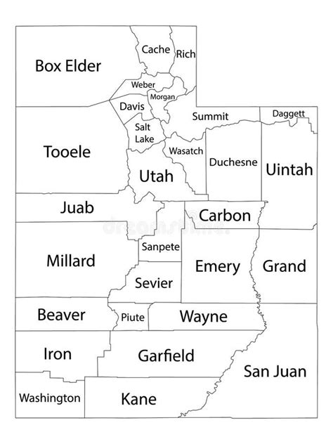 Utah Map With Counties - Map Of Western Hemisphere