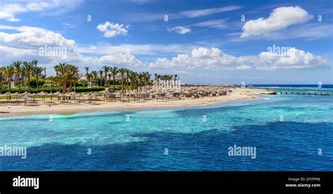 Landscape with beach in Port Ghalib, Marsa Alam, Egypt Stock Photo - Alamy