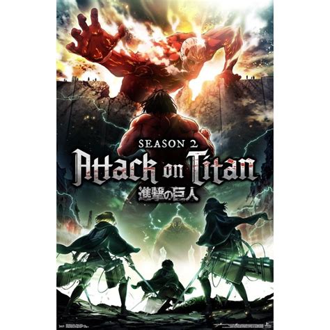 Attack On Titan - Season 2 Teaser Poster Print (22 x 34) - Walmart.com ...