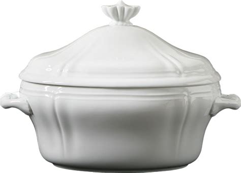 Richard Ginori Antico Doccia White Oval Tureen w/ Lid 135 oz_Richard Ginori Antico Doccia White