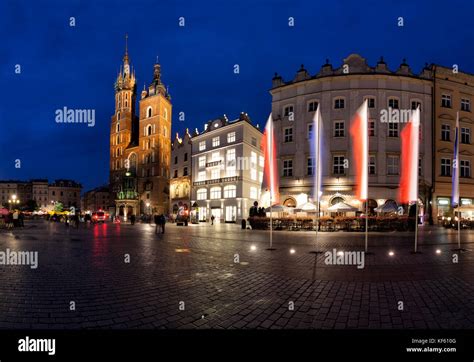 Krakow old town main market square Stock Photo - Alamy