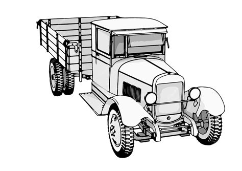 Premium Vector | Truck sketch white background vector