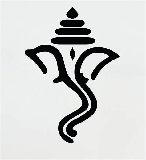 Buy Shree Ganesh Ji Wall Sticker & Decal by StickerYard Online - Spiritual Wall Stickers - Wall ...