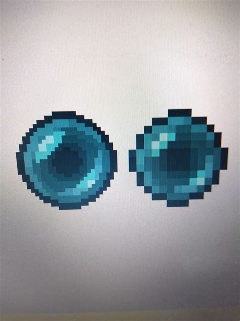 I made a rounder enderpearl by adding pixels, do you like it? : r/Minecraft