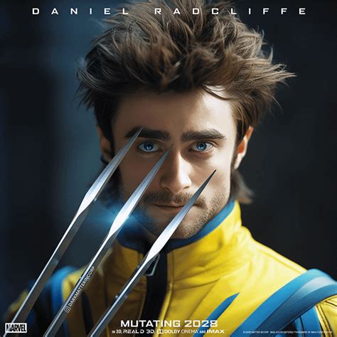Daniel Radcliffe Wolverine, by me : r/marvelstudios