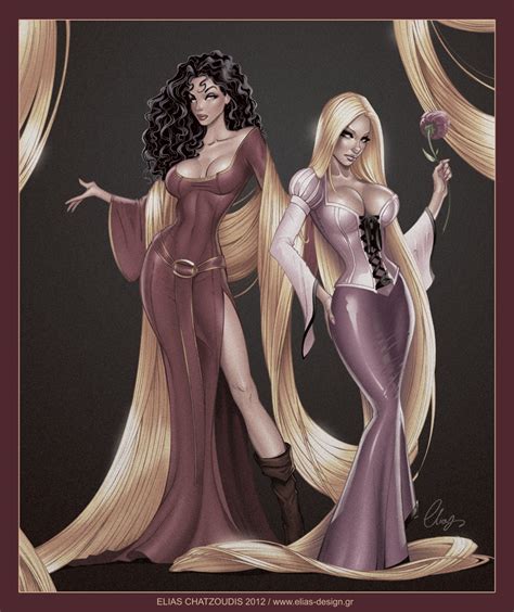 Rapunzel and Mother Gothel by Elias-Chatzoudis on DeviantArt