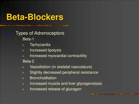 PPT - Beta-Adrenergic Blockers PowerPoint Presentation, free download - ID:4140648